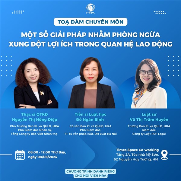 TỌA ĐÀM CHUYÊN MÔN - XUNG ĐỘT LỢI ÍCH TRONG QHLĐ